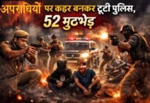 गाजियाबाद में अपराधियों पर कहर बनकर टूटी नगर जोन पुलिस, 2025 में 52 मुठभेड़