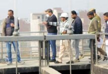 करहेड़ा में 68 एमएलडी सीवेज ट्रीटमेंट प्लांट का डीएम ने किया औचक निरीक्षण, गुणवत्तापूर्ण और समयबद्ध निर्माण पर जोर