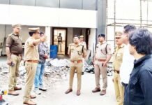 कविनगर थाने के निर्माण कार्य का डीसीपी सिटी ने किया निरीक्षण, गुणवत्ता और समयबद्धता पर दिया जोर