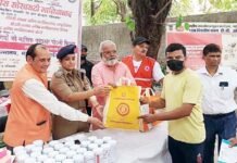 रेड क्रॉस सोसाइटी की पहल, टीबी रोगियों को वितरित की गई पोषण पोटली