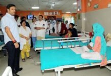अस्पताल में मरीजों को किसी भी प्रकार की असुविधा बर्दाश्त नहीं की जाएगी: रविन्द्र कुमार मॉंदड़