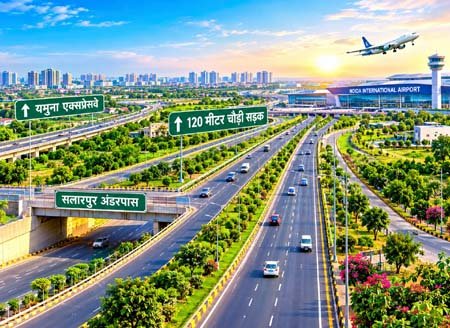 yamuna-city-road